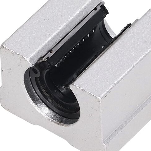Aramox 4 Pcs SBR12UU Linear Ball Bearing Slide Block, Aluminum Alloy Open Linear Bearing Slide for Machine Tools, Engineering Machinery in Saudi Arabia