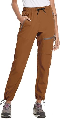 baleaf Women's Hiking Pants Lightweight Quick Dry Water Resistant Cargo Pants 31'' Inseam for All Seasons Black Size S in Saudi Arabia