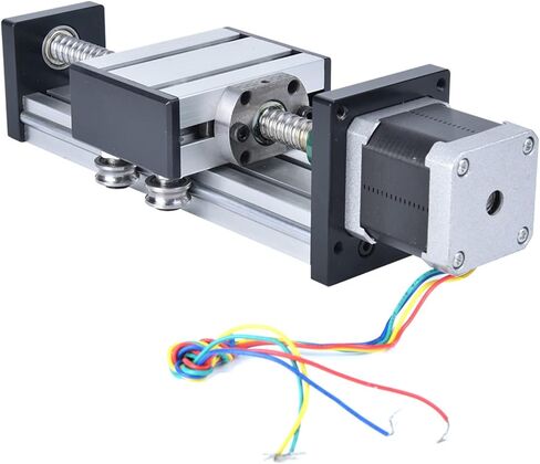 yosoo ball snliding table الشريحة الخطية 200 مم CNC (قضيب المسمار 1610 النطاق الفعال 200 مم) in Saudi Arabia