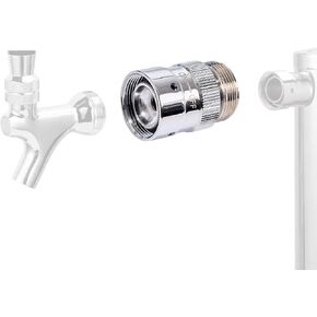 Beer Faucet Flow Control Adapter US Beer Tap Liquid and Foam Control Valve for Craft Beer Dispensing Homebrew Kit in Saudi Arabia