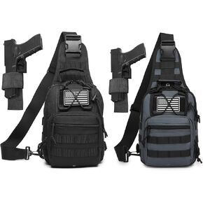 ATBP Small Tactical Sling Bag for Men with Holster Military EDC Shoulder Bag CCW Crossbody Bag 7 Liters in Kuwait