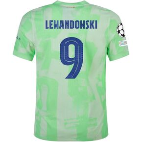 Lewandowski #9 Green 3rd Kit Soccer Jersey for Men Fan Version in Kuwait