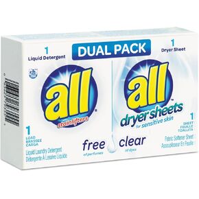 Free Clear HE Liquid Laundry Detergent/Dryer Sheet Dual Vend Pack, 100/Ctn in Saudi Arabia