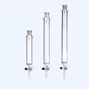 1pcs Caliber 24# Sand Core Glass Chromatography Column with Standard Mouth， Chromatography Column with Glass Piston(22x300mm) in Kuwait