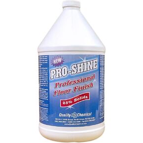 Quality Chemical Pro Shine High Solids Commercial Wet-Look Floor Finish Wax - High Shine Floor Cleaner, Future Floor Wax - Floor Wax for VCT Tile Floors, Polish & Restorer - 128 oz (Pack of 1) in Kuwait