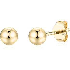 jiyiiqi 925 sterling الفضة الفضية أقراط البار البسيطة دائرة البار دائرة القلب النجمة البرق الترباس أقراط 14 كيلو الذهب مطلي بالقطارات in Kuwait