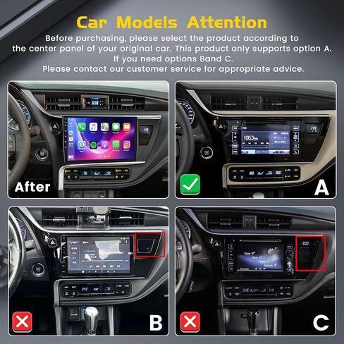 8 Core 4+64G Inefala لـ Toyota Corolla 2017-2018/Levin 2017 Android Car Radio Stereo مع Carplay Android Auto ، 10.1 " in Saudi Arabia
