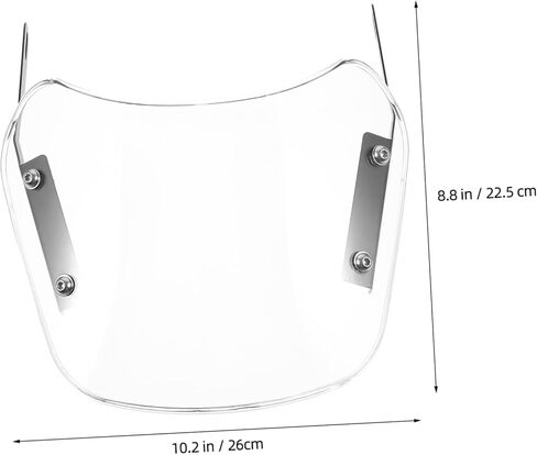 غطاء حماية تعديل الزجاج الأمامي للدراجات النارية Cabilock لـ CG125 من 1 قطعة ملائمة للدراجات النارية والدراجات البخارية متينة وسهلة التثبيت in Kuwait
