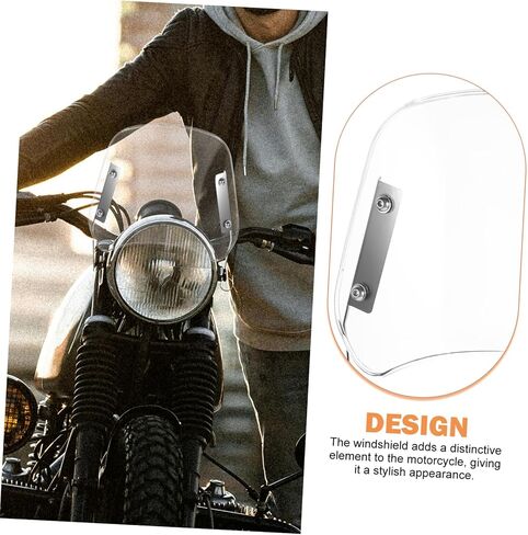 غطاء حماية تعديل الزجاج الأمامي للدراجات النارية Cabilock لـ CG125 من 1 قطعة ملائمة للدراجات النارية والدراجات البخارية متينة وسهلة التثبيت in Kuwait