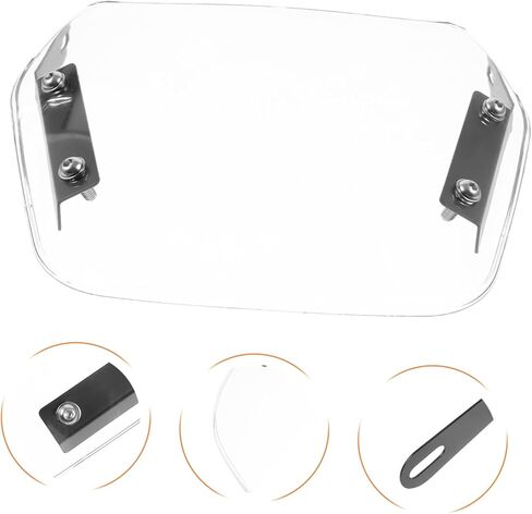 غطاء حماية تعديل الزجاج الأمامي للدراجات النارية Cabilock لـ CG125 من 1 قطعة ملائمة للدراجات النارية والدراجات البخارية متينة وسهلة التثبيت in Kuwait