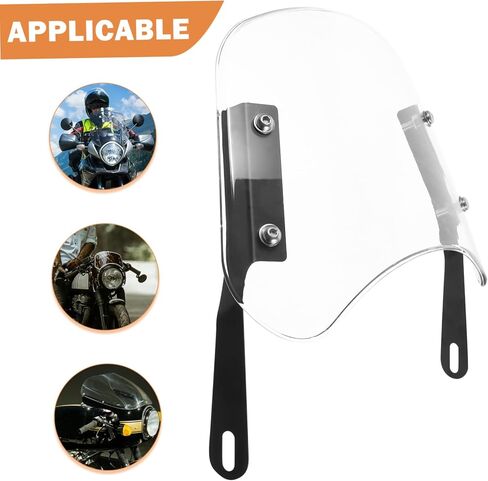 غطاء حماية تعديل الزجاج الأمامي للدراجات النارية Cabilock لـ CG125 من 1 قطعة ملائمة للدراجات النارية والدراجات البخارية متينة وسهلة التثبيت in Kuwait