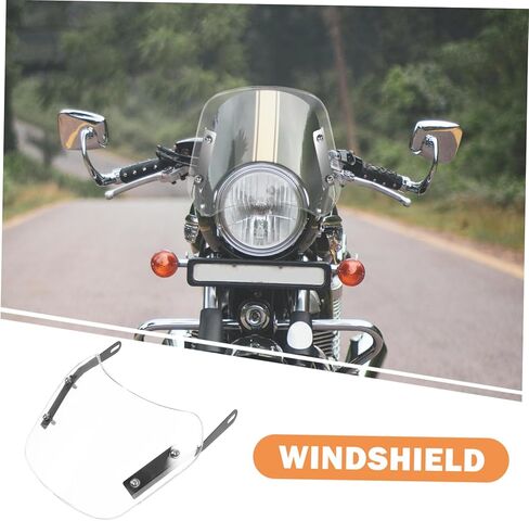 غطاء حماية تعديل الزجاج الأمامي للدراجات النارية Cabilock لـ CG125 من 1 قطعة ملائمة للدراجات النارية والدراجات البخارية متينة وسهلة التثبيت in Kuwait