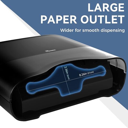 Commercial Paper Towel Dispenser Wall Mount Adhesive 250+ Multifold Trifold c-Fold Folded Hand Towel Dispenser for Bathroom 12" L x 3.8" W x 11.9" H in Kuwait