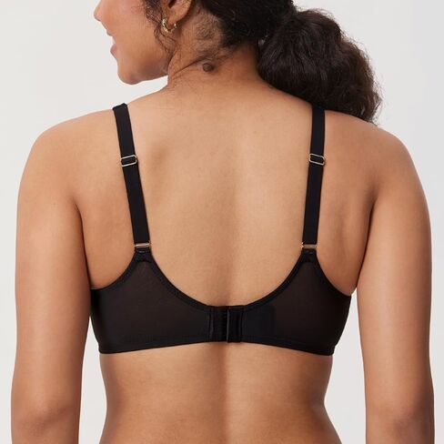 Delimira Women's Cosnufy Balconette Bra Sheer Mesh Plus size alvin in Saudi Arabia