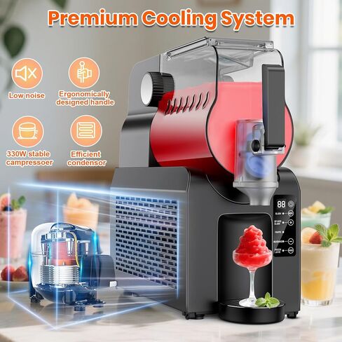 88 oz Slushie Maker Machine No Ice Needed All-in-One Frozen Drink Machine for Home 5 Smart Presets | Low Noise | Self-Cleaning | Ideal for Smoothies, Frappés, Milkshakes, Margaritas, Cocktails in Saudi Arabia