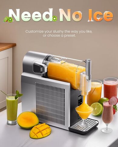 Machine Slushie ، Eastpus 72oz No Ice Trues ، Moster Drink & Soft Service Maker ، تجميد سريع ، 6 إعدادات مسبقة ، للتنظيف الذاتي-للملل ، مارغريتا ، العصائر ، اللبن ، Frappés وأكثر (إصدار 2025) in Saudi Arabia