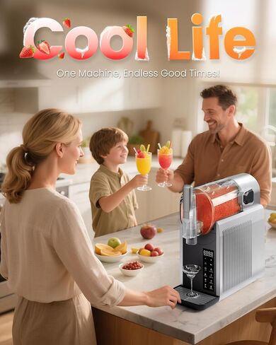 Machine Slushie ، Eastpus 72oz No Ice Trues ، Moster Drink & Soft Service Maker ، تجميد سريع ، 6 إعدادات مسبقة ، للتنظيف الذاتي-للملل ، مارغريتا ، العصائر ، اللبن ، Frappés وأكثر (إصدار 2025) in Saudi Arabia