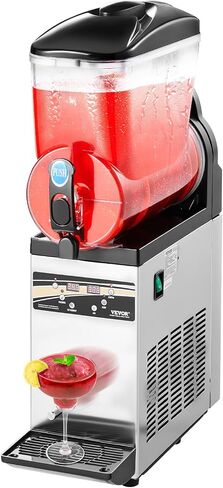 VEVOR Slushy Machine,15L Single Tank Commercial Margarita Machine, 60 Cups Stainless Steel Margarita Smoothie Frozen Drink Machine, Slushie Machine for Home Party Restaurants Cafe Bars in Saudi Arabia