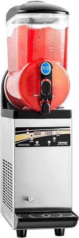 VEVOR Slushy Machine,15L Single Tank Commercial Margarita Machine, 60 Cups Stainless Steel Margarita Smoothie Frozen Drink Machine, Slushie Machine for Home Party Restaurants Cafe Bars in Saudi Arabia