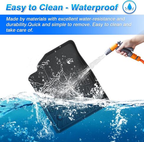 Cartist Floor Mats Fit for 2017-2024 2025 Ford F-250/F-350/F450 Super Duty Crew Cab w/Under Seat Storage Accessories All Weather Floor Mat Heavy Duty TPE Odorless Carpet Protection in Kuwait