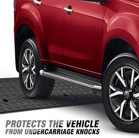 DNA Motoring 2pcs 2 "Rise Ris Rubber Curb Ramp Ramp Hight Duty Dright Ramp Ramp Ramp 38.6 in L X 5.9 in W x 2 in H for loading dock ، warehouse ، healkeair ، kotoccycles ، cars ، tools-00643 in Saudi Arabia