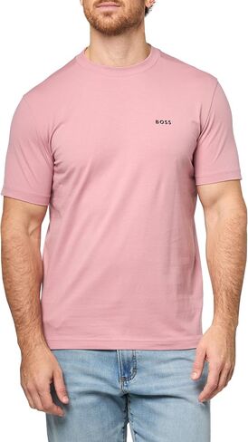 BOSS Men's Contrast Logo Cotton Stretch T-Shirt in Saudi Arabia