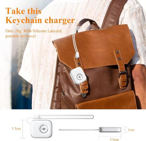Charger for Apple Watch Portable iWatch USB Charger, Travel Cordless Magnetic Quick Charge for Apple Watch Ultra 2/1 Series 10 9 8 7 6 5 4 3 2 1 SE, White in Saudi Arabia