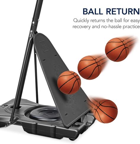 Best Choice Products 4.4-10ft Adjustable Regulation Basketball Hoop, Portable Goal w/Shatterproof Backboard, Ball Return, Base Gel in Saudi Arabia