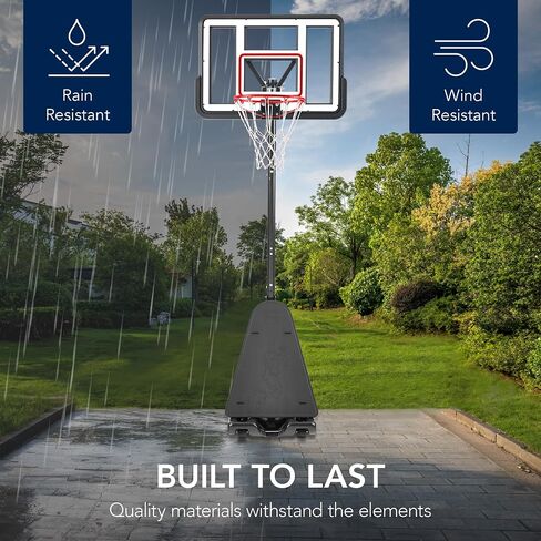 Best Choice Products 4.4-10ft Adjustable Regulation Basketball Hoop, Portable Goal w/Shatterproof Backboard, Ball Return, Base Gel in Saudi Arabia