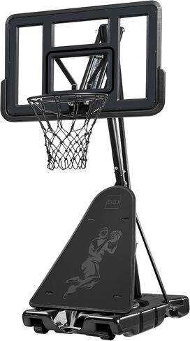 Best Choice Products 4.4-10ft Adjustable Regulation Basketball Hoop, Portable Goal w/Shatterproof Backboard, Ball Return, Base Gel in Saudi Arabia