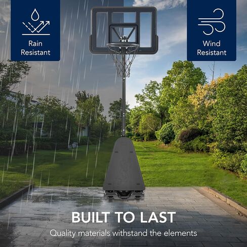 Best Choice Products 4.4-10ft Adjustable Regulation Basketball Hoop, Portable Goal w/Shatterproof Backboard, Ball Return, Base Gel in Saudi Arabia