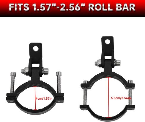 2PCS Motorcycle Headlight Bracket, Heavy-Duty Motorbike Tube Clamp Turn Signal Mounting Compatible with UTV ATV Fits 0.85-1.25" Roll Bar in Saudi Arabia