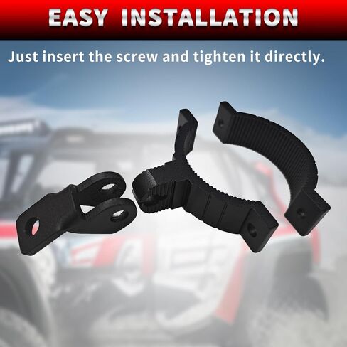 2PCS Motorcycle Headlight Bracket, Heavy-Duty Motorbike Tube Clamp Turn Signal Mounting Compatible with UTV ATV Fits 0.85-1.25" Roll Bar in Saudi Arabia