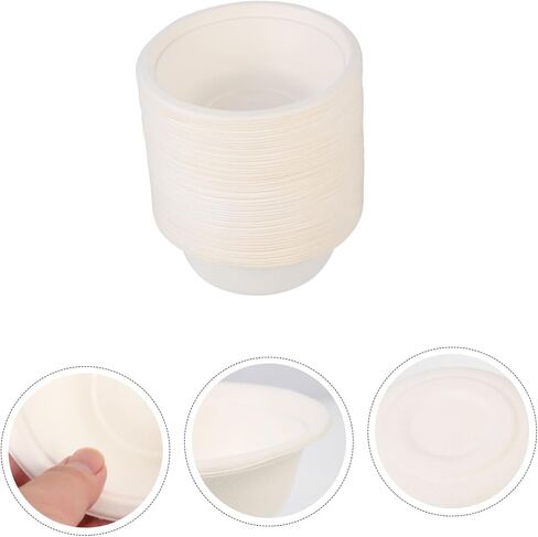50pcs Pulp Bowls for Soup Camping and Takeaway Disposable Containers for Parties Catering and Outdoor Events in Saudi Arabia