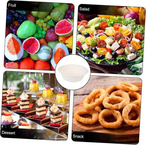 50pcs Pulp Bowls for Soup Camping and Takeaway Disposable Containers for Parties Catering and Outdoor Events in Saudi Arabia