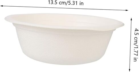 50pcs Pulp Bowls for Soup Camping and Takeaway Disposable Containers for Parties Catering and Outdoor Events in Saudi Arabia
