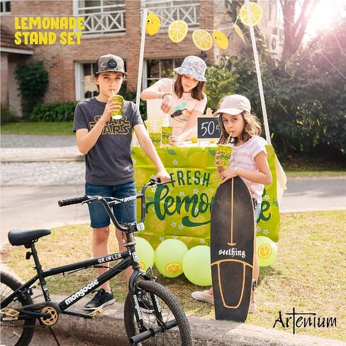 لوازم حامل الليمون الطازجة الخضراء ، مجموعة من الحامل الليمون ، تشمل 3.5 لتر من موزع المشروبات ، أكواب عصير الليمون ، قش الورق ، إكليل ، بالونات اللاتكس ، اللوحة ، راية عصير الليمون (منصة غير متضمنة) in Kuwait