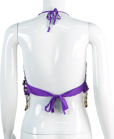 MUNAFIE Belly Dance Top - Adjustable Costume Top for Professional Performances & Cosplay Rose Red in Saudi Arabia