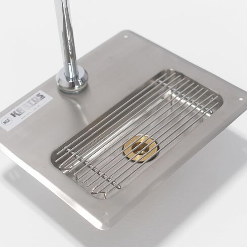 Kratos Glass Filler Water Station, Stainless Steel Drop In Glass and Pitcher Filler with 12" Faucet for Restaurants (32L-230) in Saudi Arabia