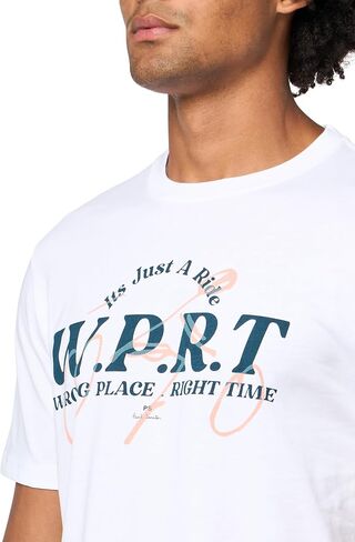 Paul Smith Ps Men's 'W.p.r.t.' Cotton T-Shirt in Saudi Arabia