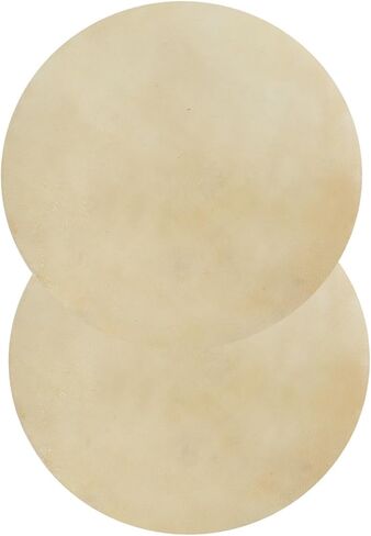 Fydun 2pcs Drum Head Faux Buffalo Leather Consistent Clear Sound for African Bongo Drum Applied Family (9.0 inches) in Kuwait