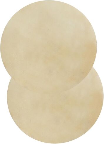 Fydun 2pcs Drum Head Faux Buffalo Leather Consistent Clear Sound for African Bongo Drum Applied Family (9.0 inches) in Kuwait