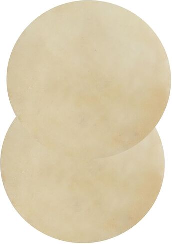Fydun 2pcs Drum Head Faux Buffalo Leather Consistent Clear Sound for African Bongo Drum Applied Family (9.0 inches) in Kuwait