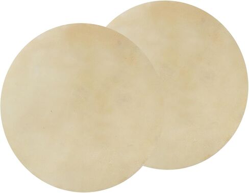 Fydun 2pcs Drum Head Faux Buffalo Leather Consistent Clear Sound for African Bongo Drum Applied Family (9.0 inches) in Kuwait