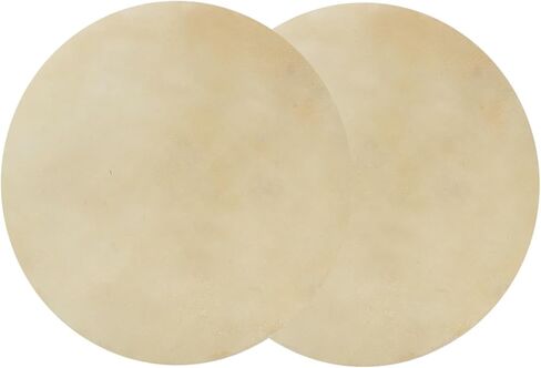 Fydun 2pcs Drum Head Faux Buffalo Leather Consistent Clear Sound for African Bongo Drum Applied Family (9.0 inches) in Kuwait