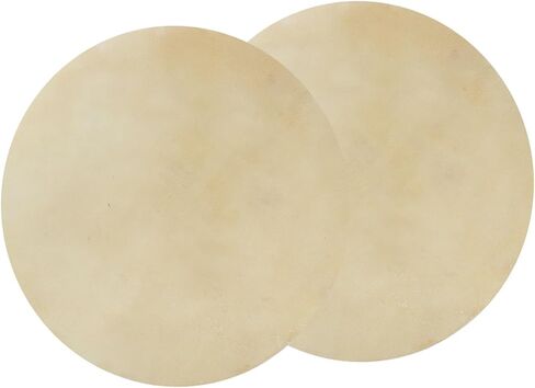 Fydun 2pcs Drum Head Faux Buffalo Leather Consistent Clear Sound for African Bongo Drum Applied Family (9.0 inches) in Kuwait