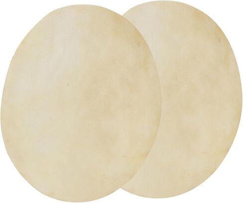 Fydun 2pcs Drum Head Faux Buffalo Leather Consistent Clear Sound for African Bongo Drum Applied Family (9.0 inches) in Kuwait