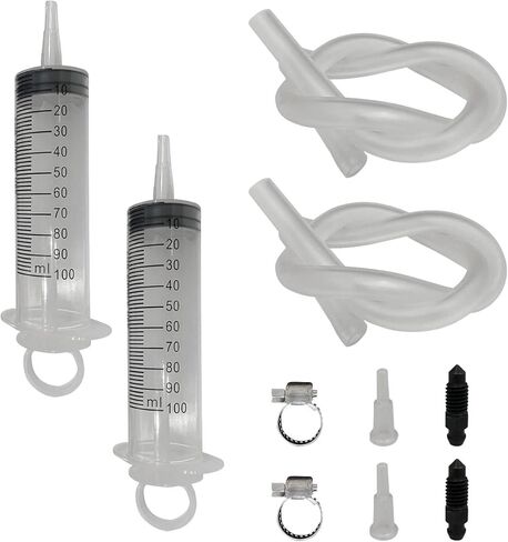 Brake Bleed Kit, Hydraulic Disc Brake Clutch Bleeder Tool with 100ML Syringe 50cm Hose, Universal Oil Fluid Extractor for Motor Scooters Quads Car Brake System Repair Maintenance in Kuwait