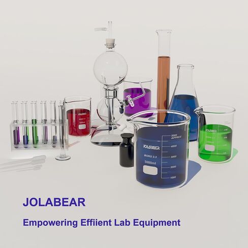 2000ml Durable Glass Beakers, 2L Laboratory Beaker with Printed Graduations, 3.3 Borosilicate, Low Form Design in Saudi Arabia