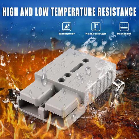 Delgada 350amp بطارية سريعة الاتصال/فصل مع المقابض وغطاء الغبار 600V مجموعة موصل توصيل الطاقة الثقيلة in Kuwait
